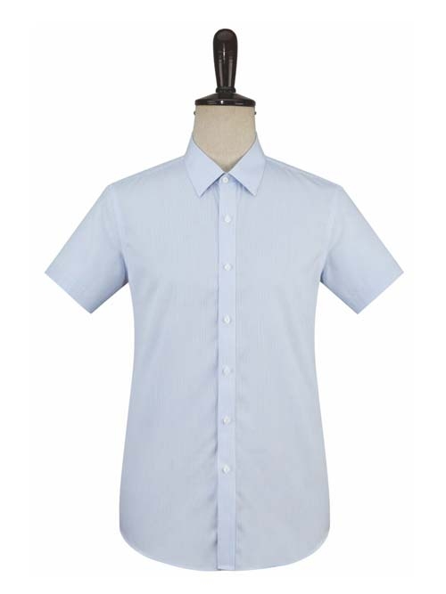 MTG-309蓝条男短袖衬衫