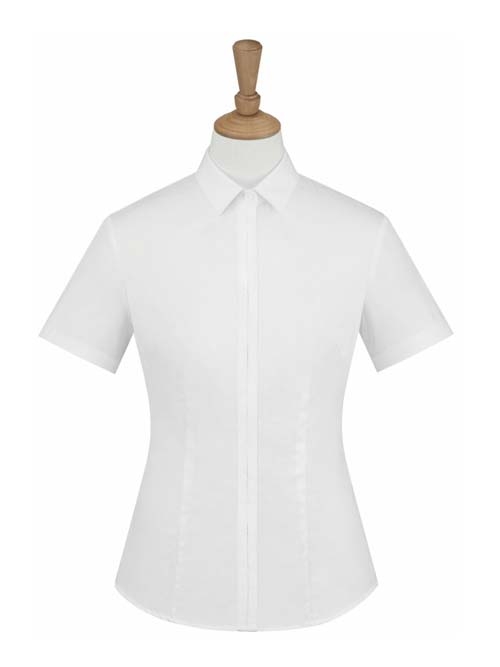 MTV-226白色女短袖衬衫