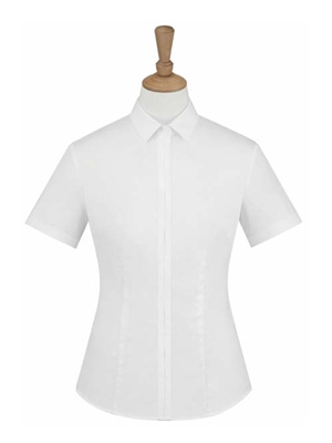 MTV-226白色女短袖衬衫